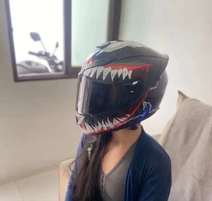 Casque de moto pour Venom unisexe DOT