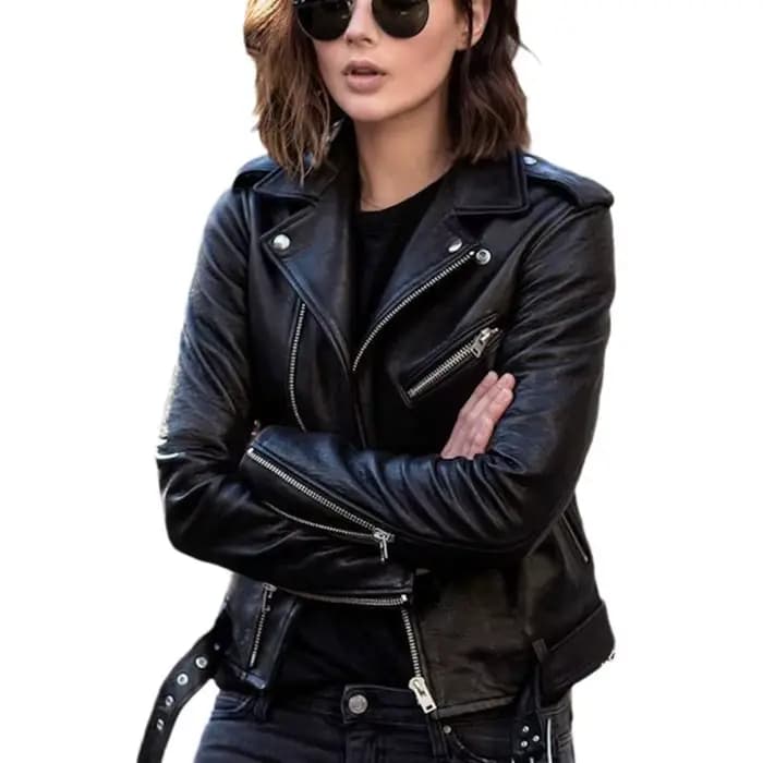 Veste de motard de moto à la mode pour femmes
