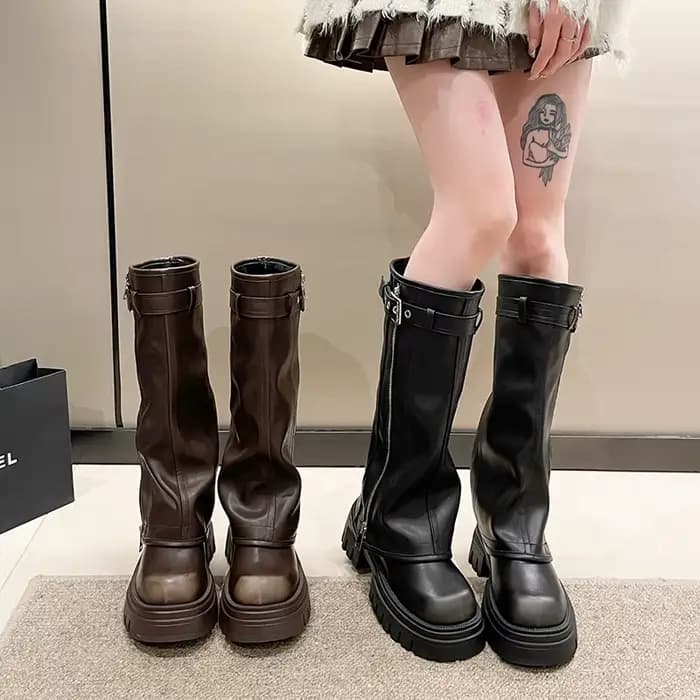 Bottes de motard pour femme Hiver 2026