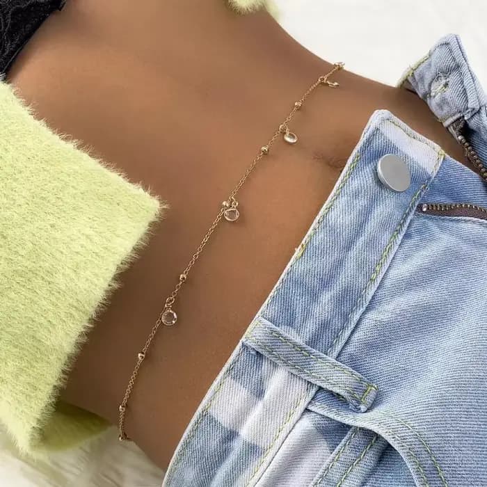 Ceinture de ventre Sexy pour femmes, chaîne de taille, bikini de plage d'été, accessoires de Festival, bijoux de corps, chaîne de corps, accessoires de bijoux à la mode
