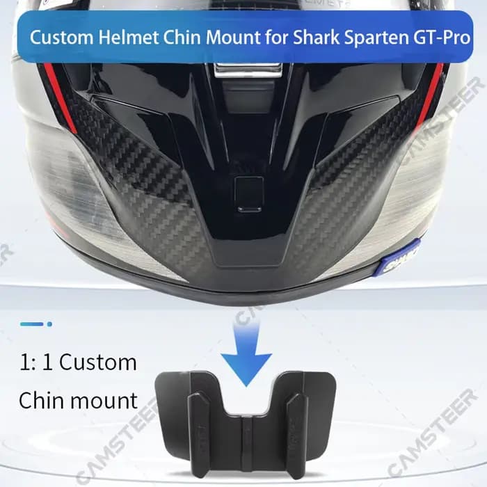 Shark Spartan GT – support de menton pour casque de moto personnalisé
