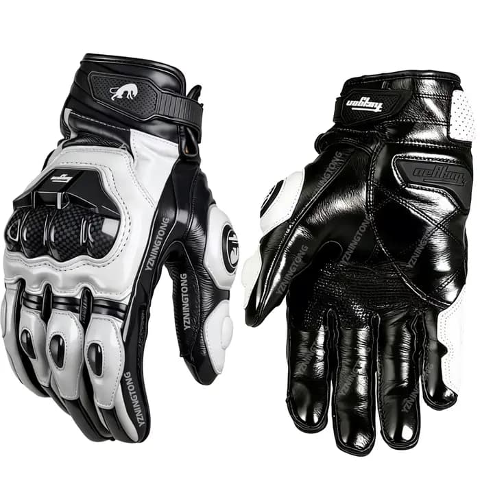 Gants de moto en cuir véritable