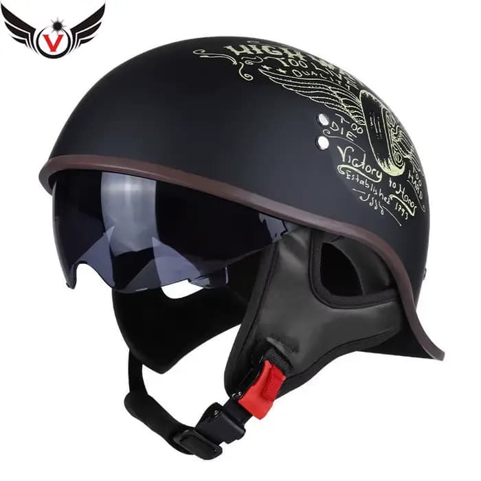 AD rétro Moto demi casque quatre saisons pour Harley
