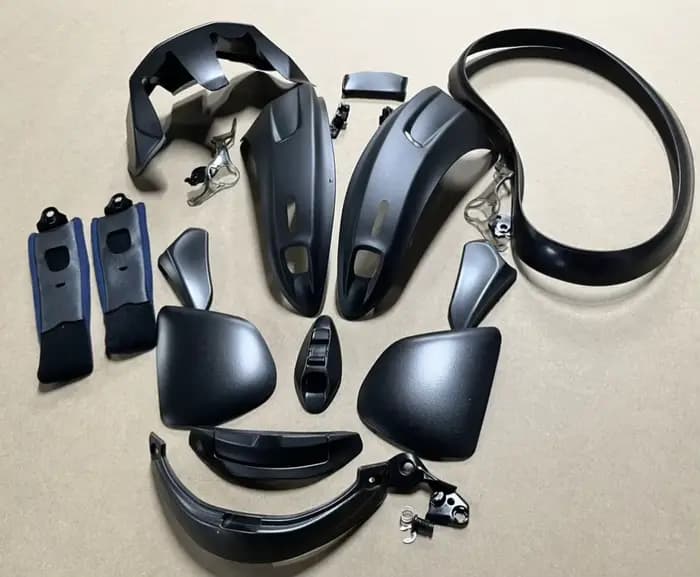 Pour arai pour ARAI RX7X RX-7X RX7V EVO Chaser-X CORSAIR-X noir mat ensemble givré complet casque accessoires conduit anneau en caoutchouc