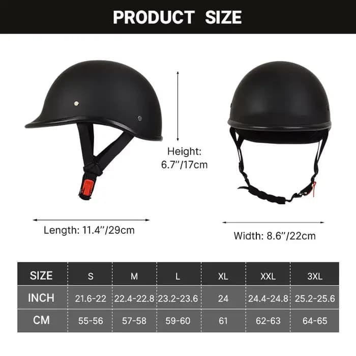 C-Riding-Casque de moto demi-casquette pour adulte