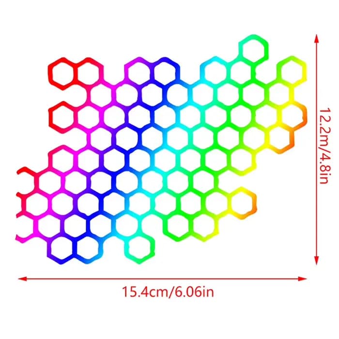 [Neuf] 1 autocollant de moto en nid d'abeille