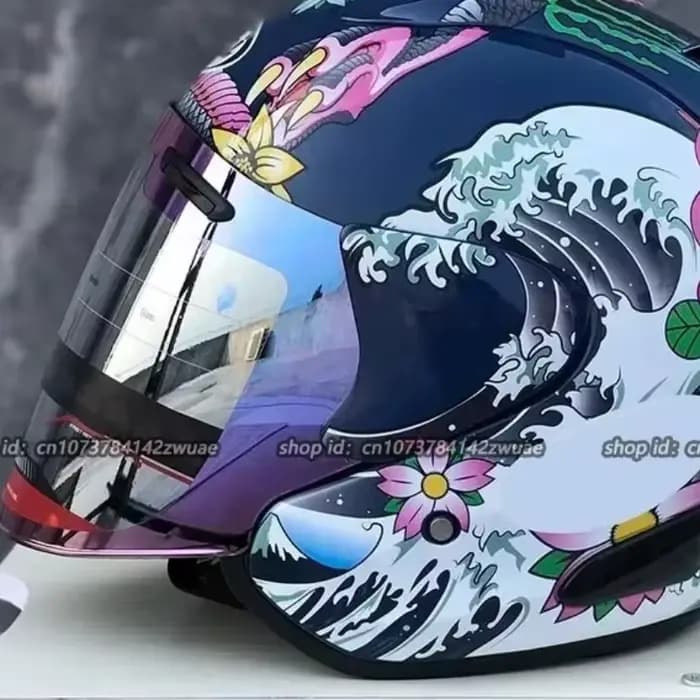 Ram3 Oriental Dragon demi-casque hommes et femmes moto tout-terrain casque d'été descente course montagne croix Casco Capacete