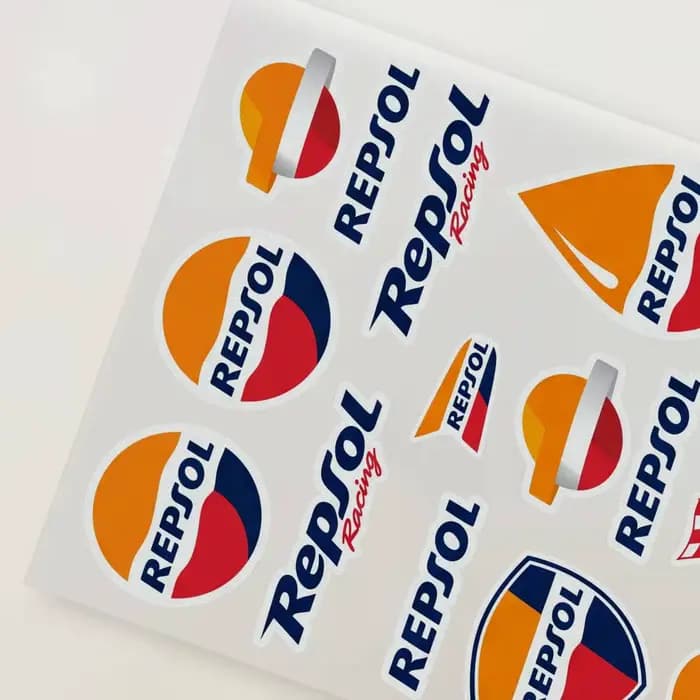 Bande réfléchissante REPSOL pour casque