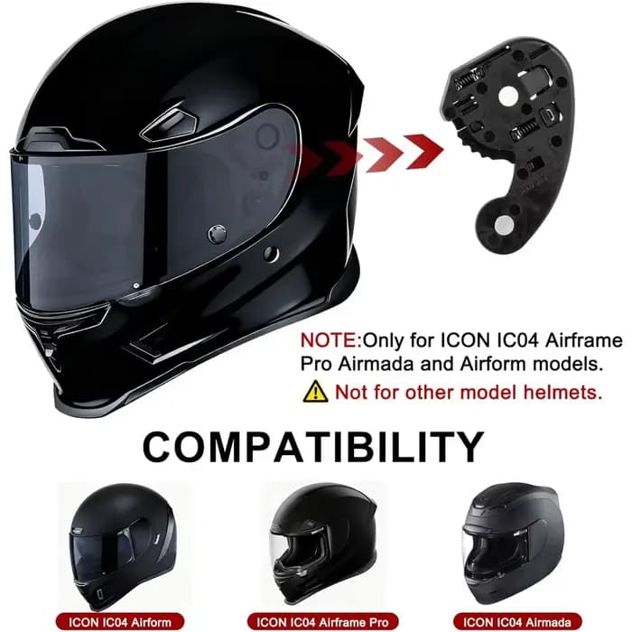 Base de Mécanisme de Visière de Casque