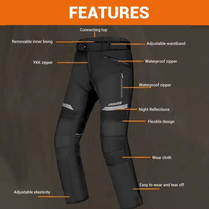 Veste de moto imperméable pour homme