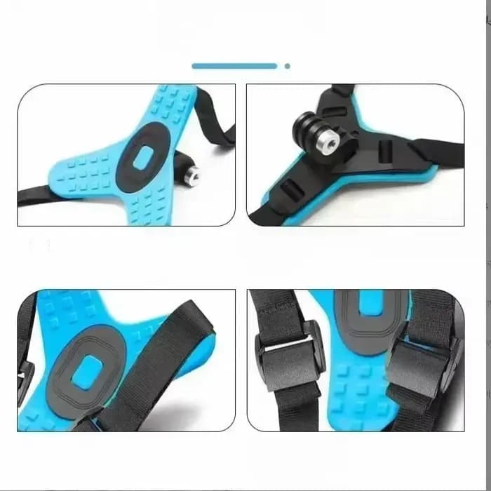Support de mentonnière pour casque GoPro Hero13 12 10 9 8 – Accessoire de fixation pour caméra d'action