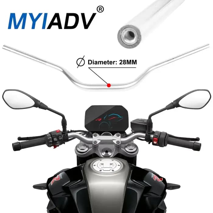 Guidon de moto en aluminium personnalisé