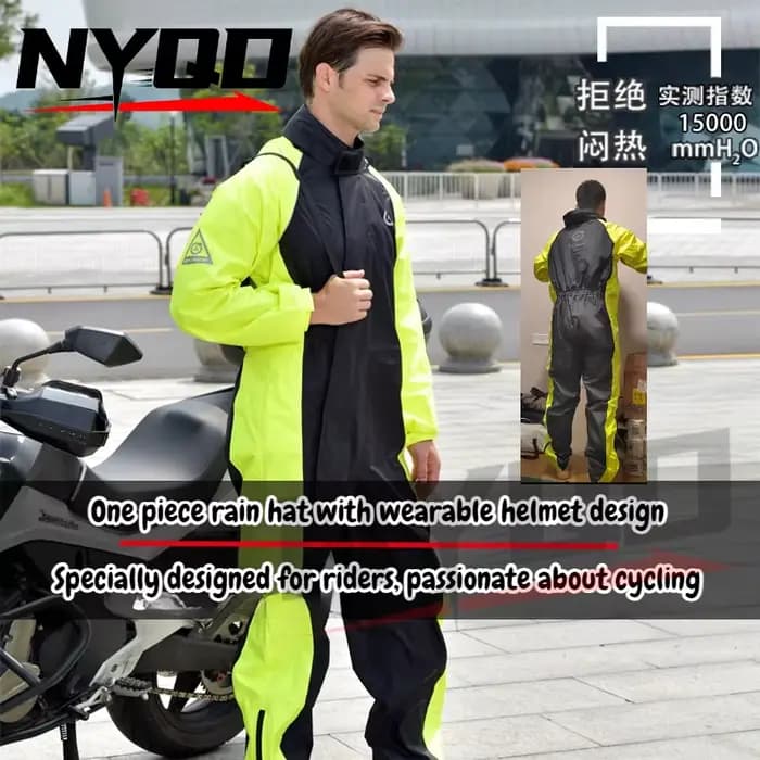 Manteau imperméable et pantalon de pluie pour moto