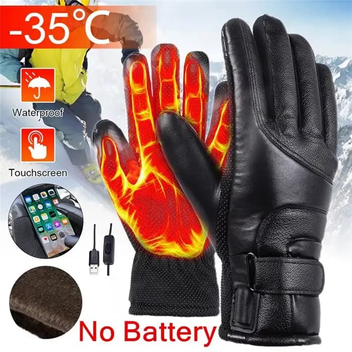 Gants chauffants électriques d'hiver pour hommes
