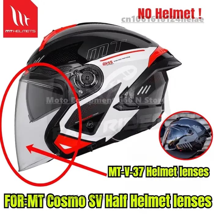 Lentilles de demi-casque originales MT Cosmo SV
