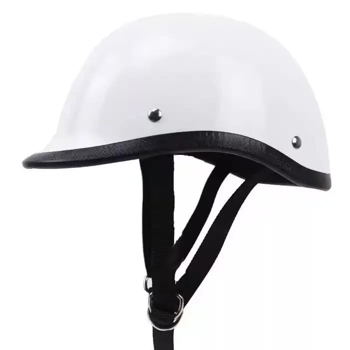 Casque de moto rétro en fibre de verre pour homme
