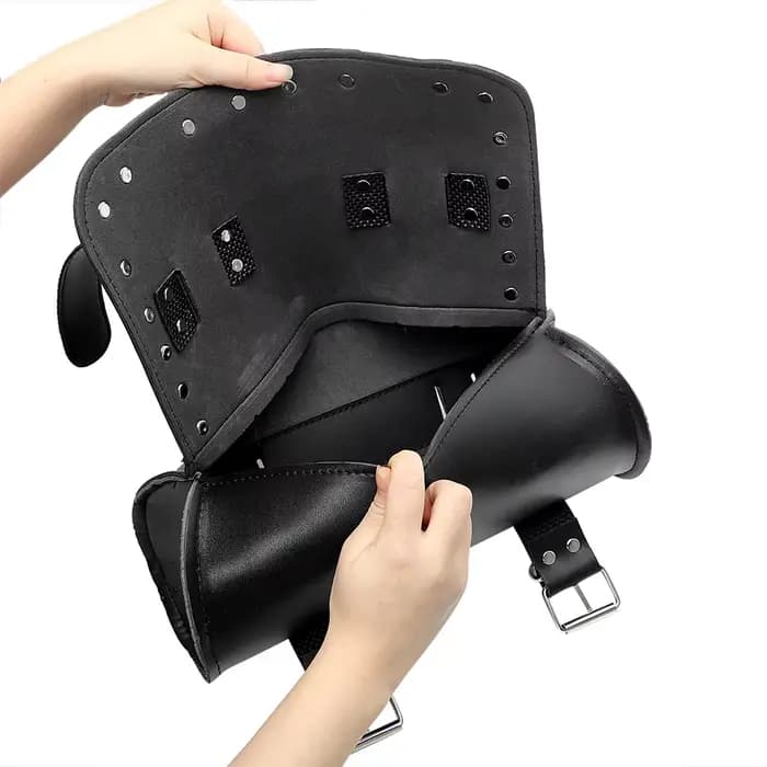 Sac à dos de Moto, sac de selle en cuir PU