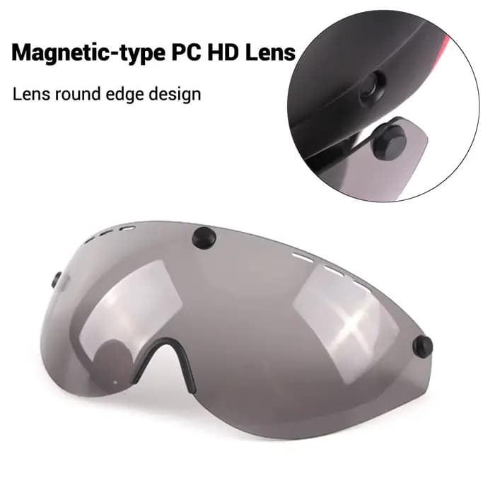 NOUVEAU Casque de moto avec visière magnétique