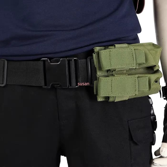 Accessoires de Costume de jeu de carnaval d'halloween, ceinture utilitaire avec sacs, T-Shirt de Cosplay Hero Leon Kennedy, étui à aisselles d'officier