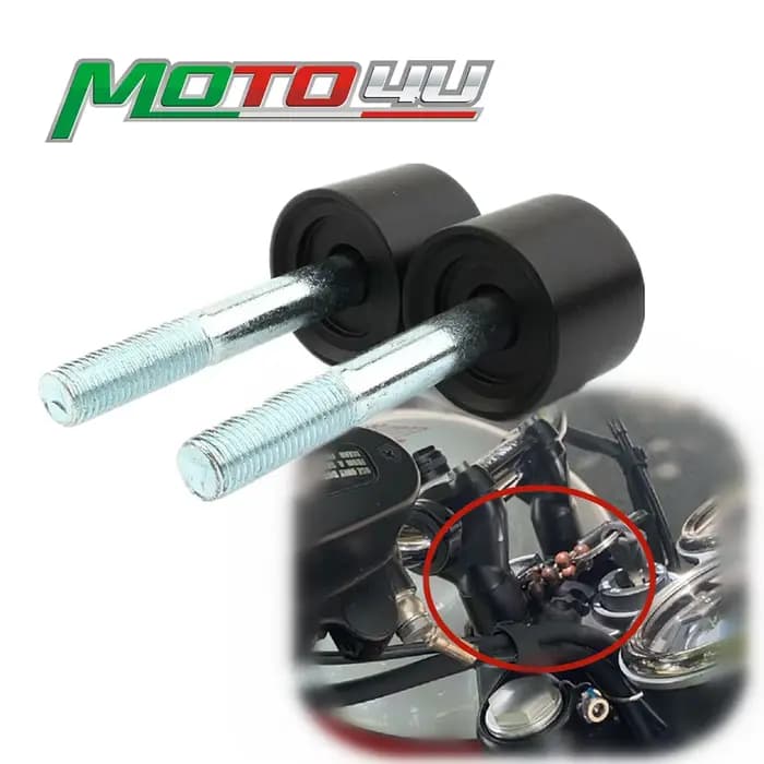 Support de barre d'espacement de serrage de guidon de moto