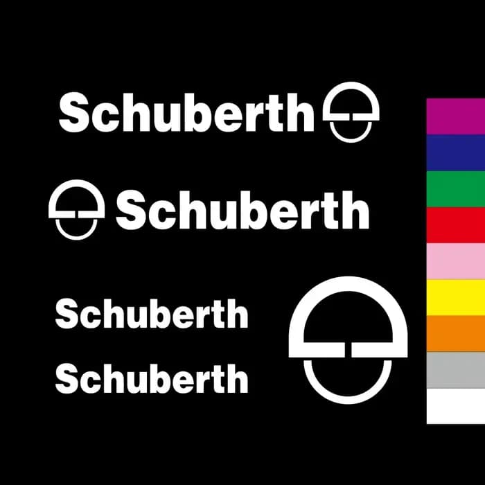 Autocollants en vinyle pour casque Schuberth, 5 pièces