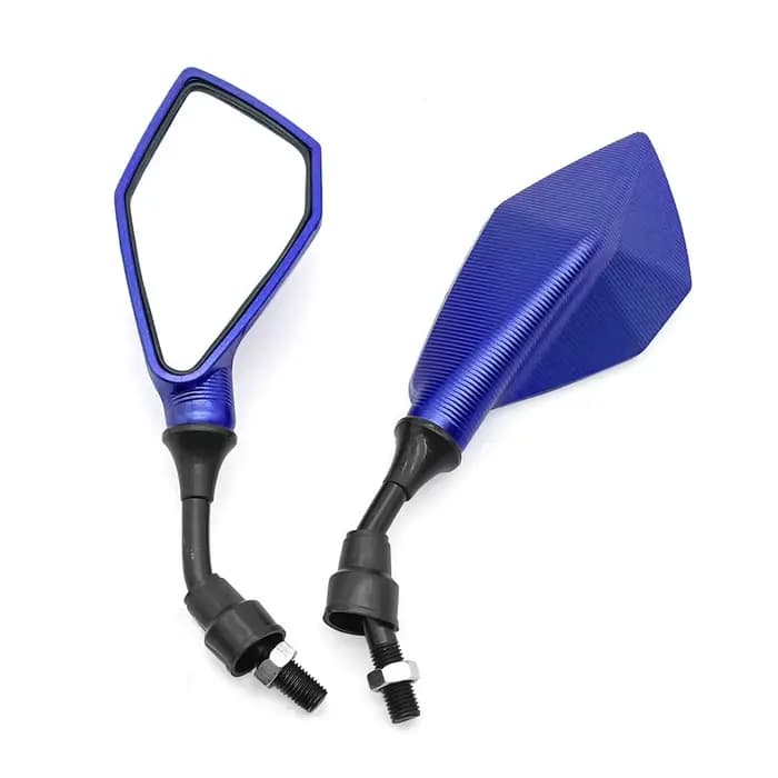 2 rétroviseurs latéraux réglables grand angle de 10 mm pour moto et vélo