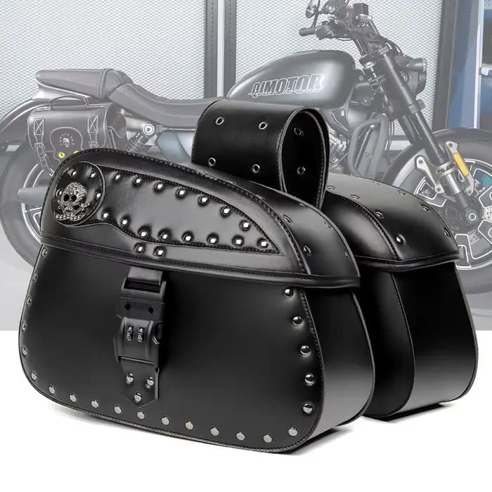 Sac latéral de moto rétro universel