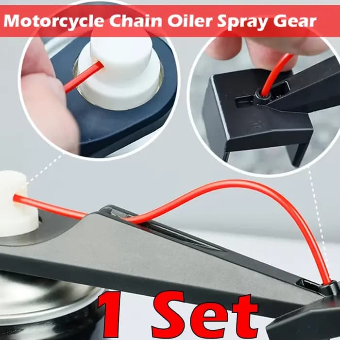 1 ensemble de huileur de chaîne de Moto