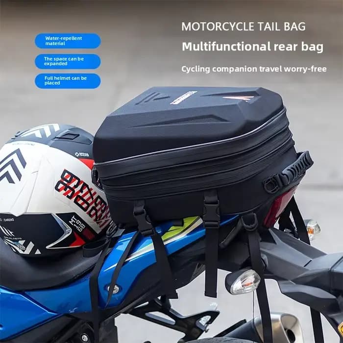 Sac de casque de moto, sac arrière multifonctionnel
