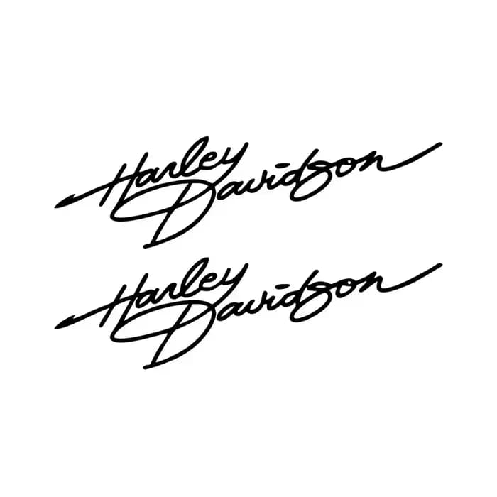 Autocollants personnalisés créatifs pour casque de moto Harley Davidson Signature