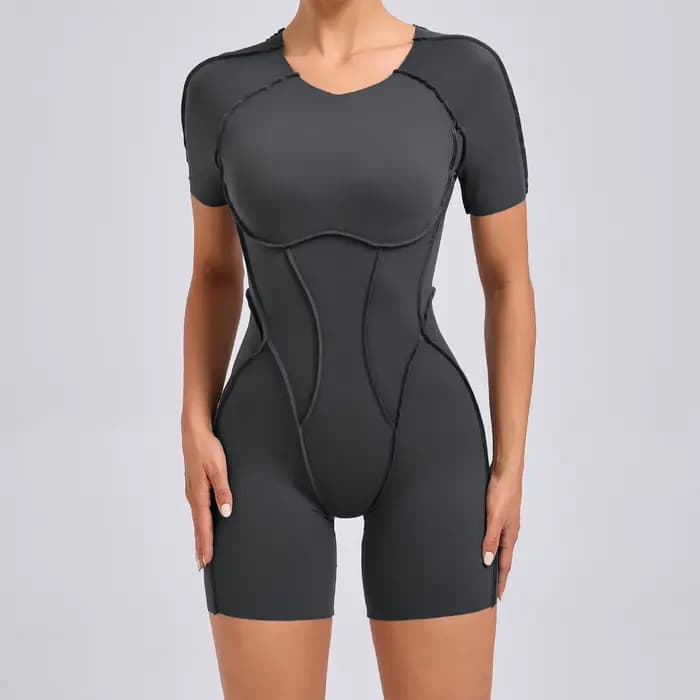 Combinaison de yoga et de fitness d'été pour femme, une pièce rembourrée, sexy, tenue de sport, vêtements de sport pour femme, kit de gym