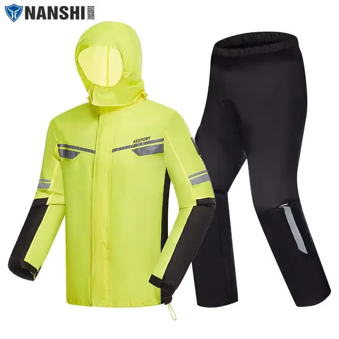 Combinaison de pluie réfléchissante pour moto, imperméable, NANSHI