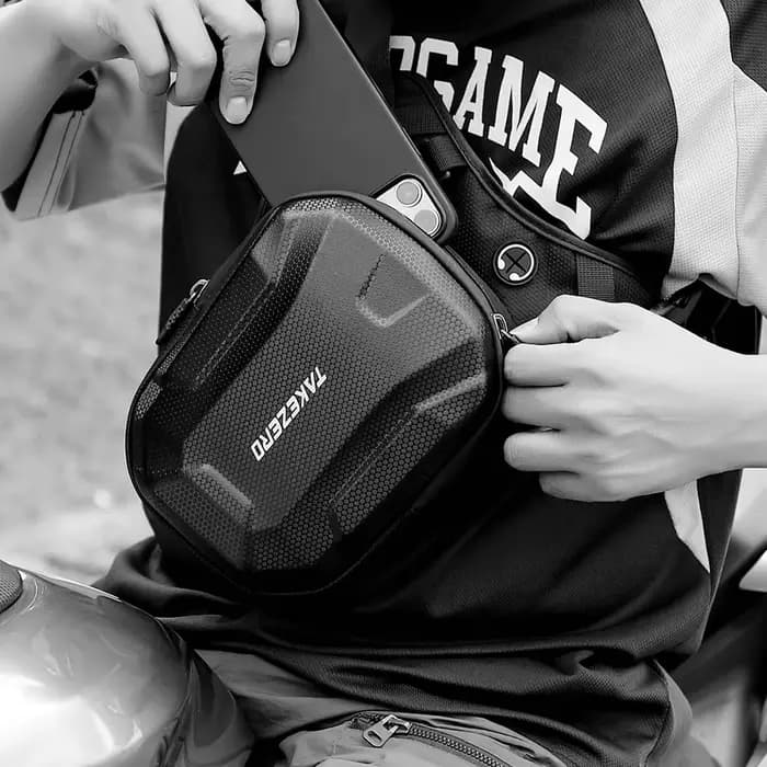 Sac latéral de jambe de moto étanche