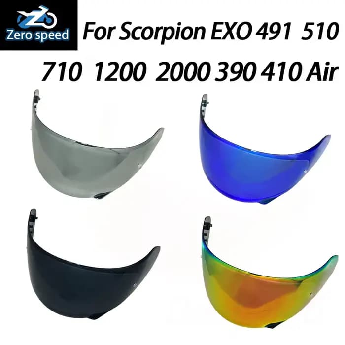 Visière de casque pour Scorpion EXO 491 T510 R710 T1200 R2000 390 R410 Air Helmet Lens