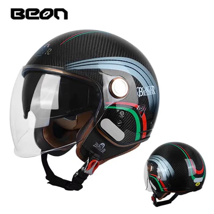 Casque de moto BEON BR20 en fibre de carbone ultra léger
