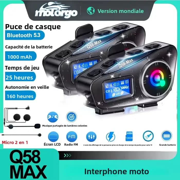 Interphone pour casque de moto