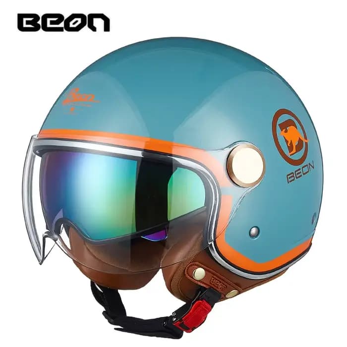 BEON B120 3/4 casque de moto double bouclier