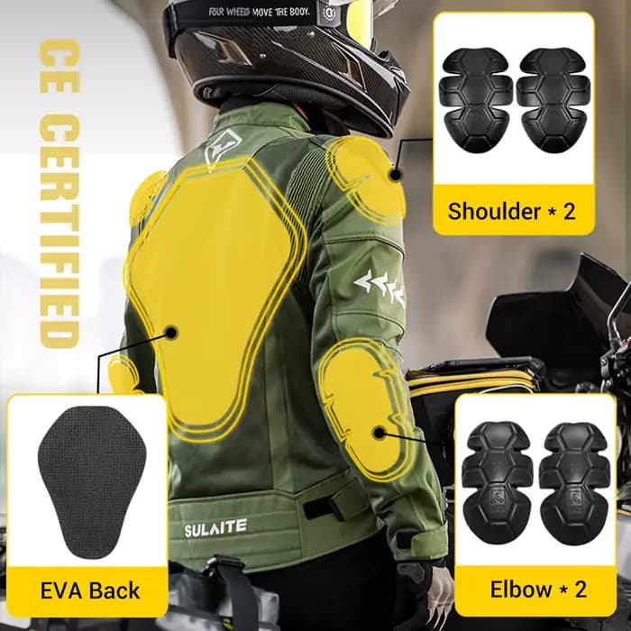 Veste de moto respirante d'été