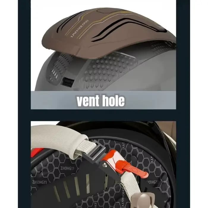 Casque Demi-Coque Rétro pour Moto/Vélo Électrique - ABS