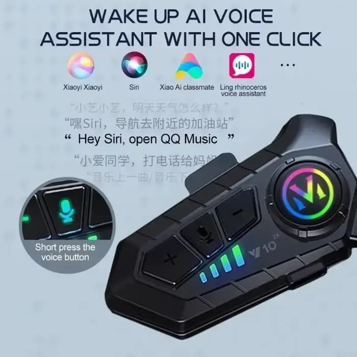 Oreillette Bluetooth 5.3 pour moto