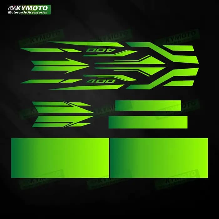 Kit réfléchissant de carénage d'accessoires de moto NINJA400 Ninja 400 2018 2019 2020 2021 2023