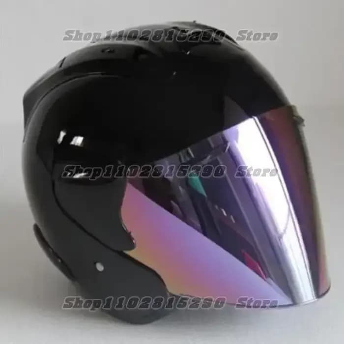 Ram3 noir brillant demi-casque hommes et femmes moto tout-terrain casque d'été descente course montagne croix Casco Capacete
