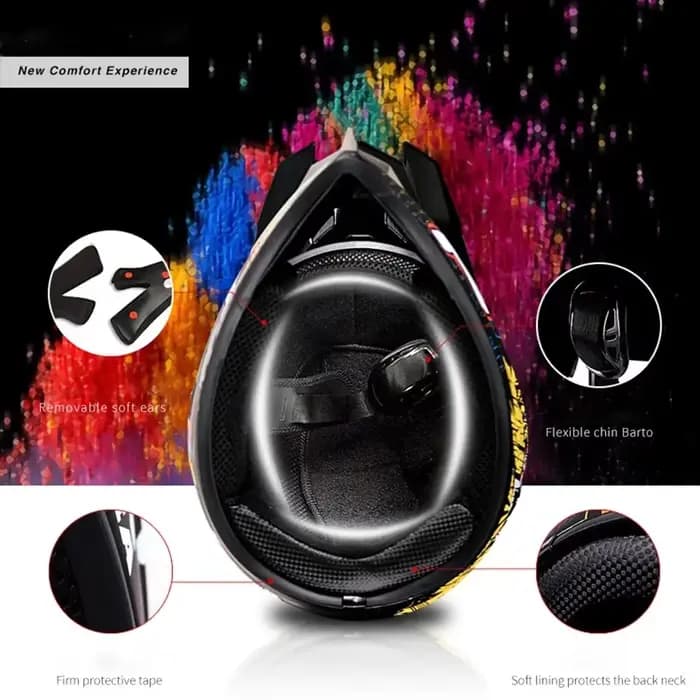 Casque de Moto unisexe à couverture complète