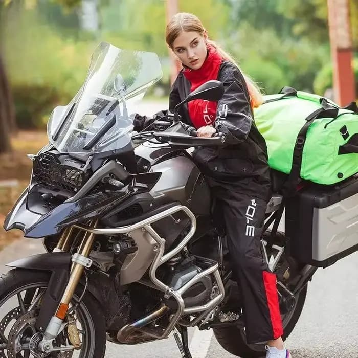 Ensemble de pluie pour moto respirant