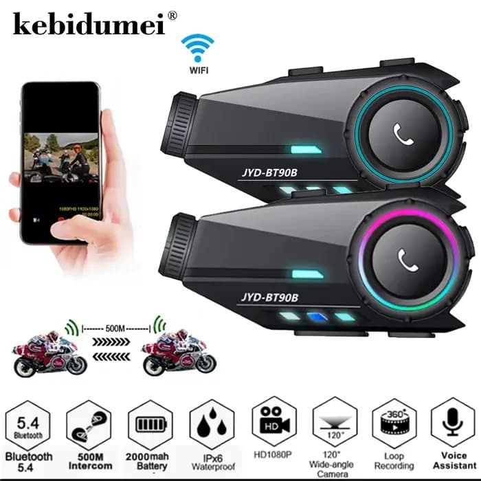 Casque de moto avec interphone