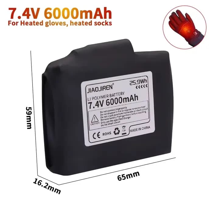 Batterie Lithium polymère Rechargeable 7.4V 6000mAh