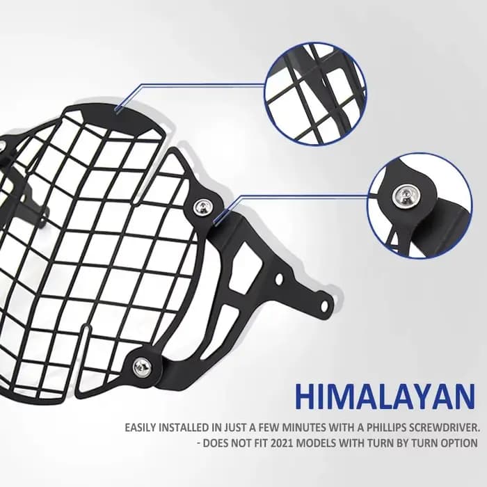 Accessoires de moto garde de phare pour Royal Enfield himalayen 2016 2017 2018 2019 2020 2021 protecteur de couverture de calandre