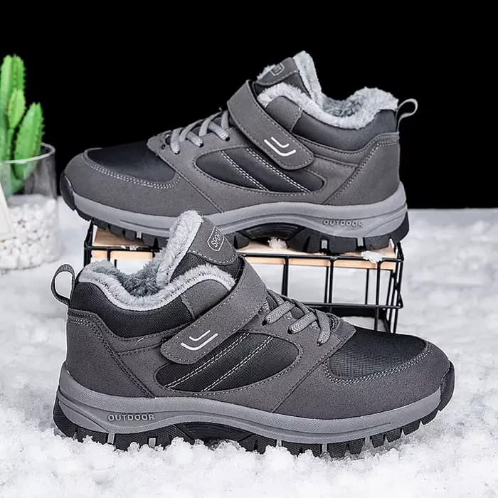 ELUVA bottes d'hiver pour hommes chaussures d'extérieur antidérapantes imperméables thermiques