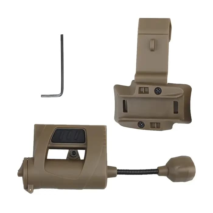 Lumière de casque tactique 3 Modes lampe de poche LED éclairage de nuit extérieur pour la chasse Laser militaire