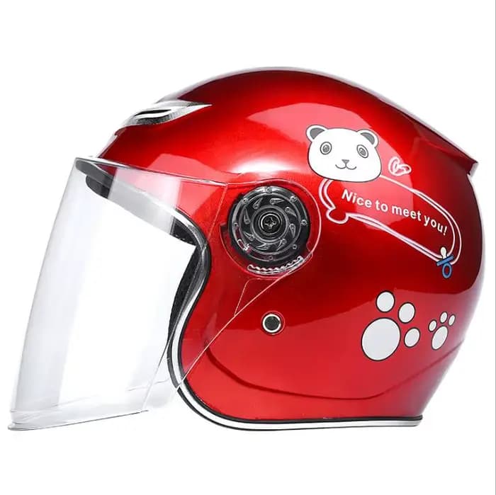 Nouveauté modèle 523 Type bébé casques sûr intégral enfants moto vélo silencieux dessin animé casque